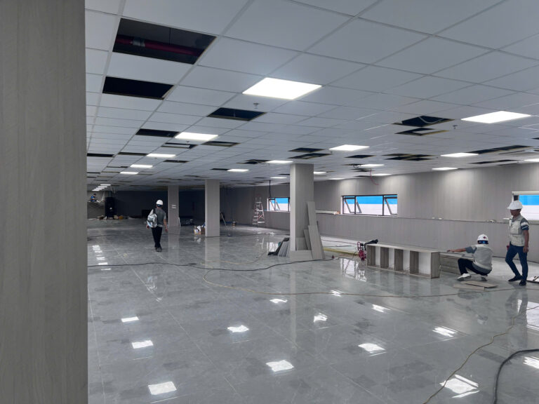 Hàn Việt khởi công thi công hạng mục tầng 2 nhà ăn công ty Hanyang Digitech Vina