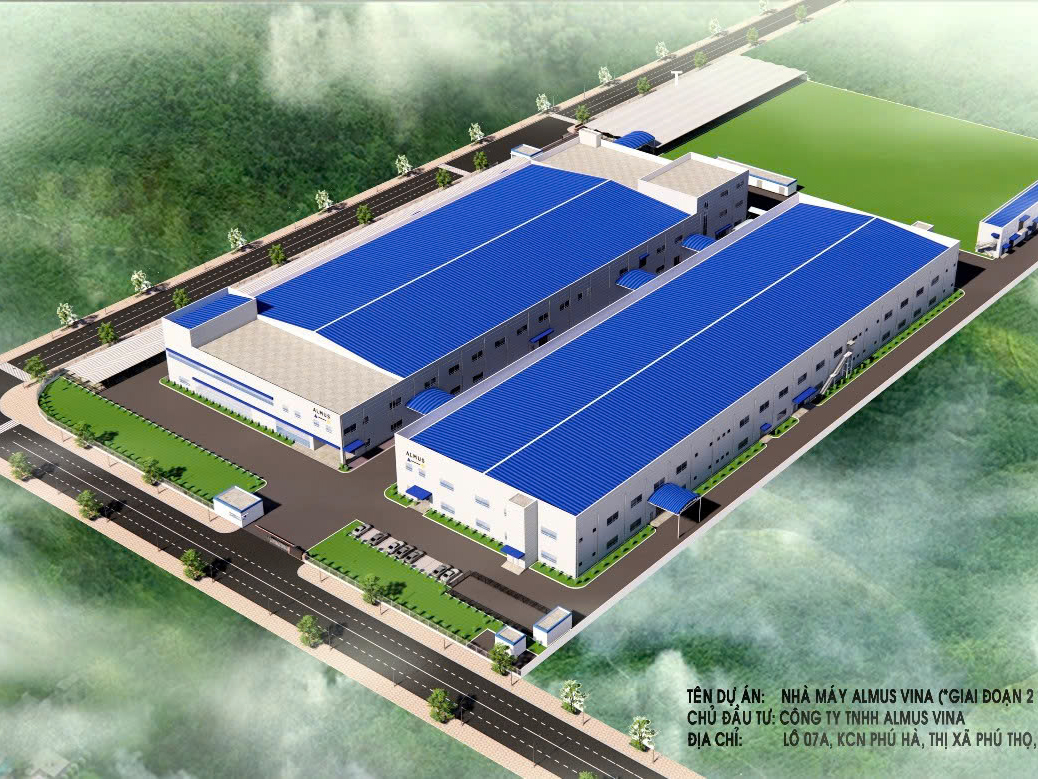 Xây dựng nhà xưởng Công ty TNHH Almus Tech